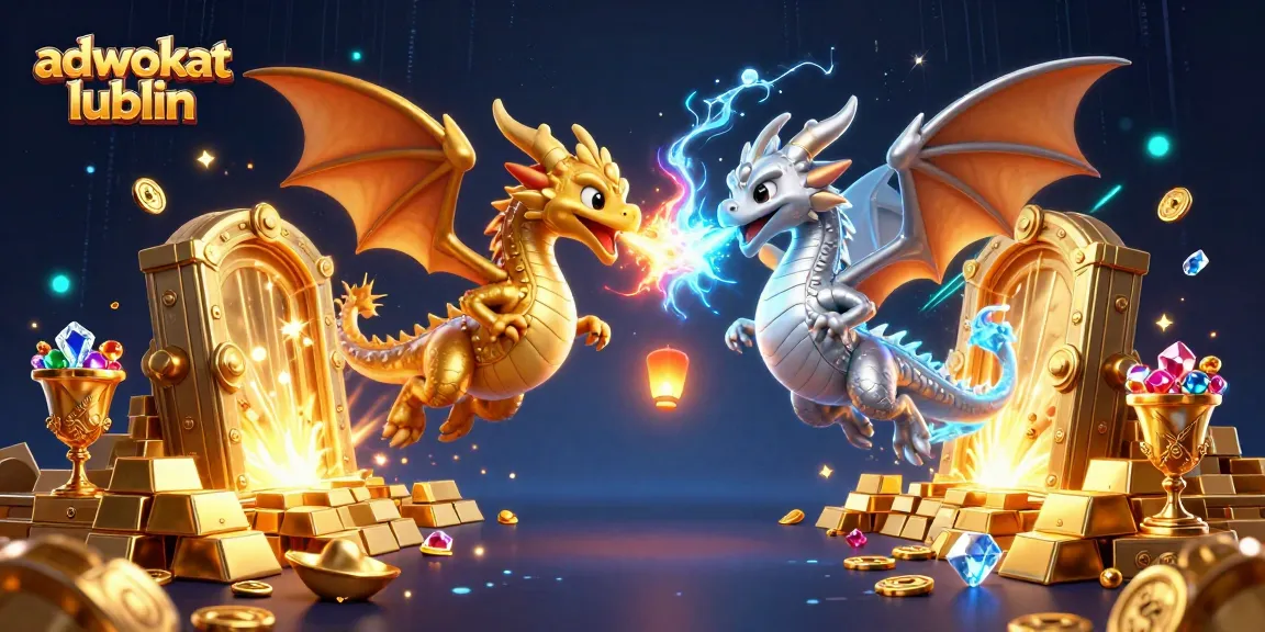 Experience the thrill of winning with adwokat lublin as twin dragons battle, symbolizing casino strategy.
