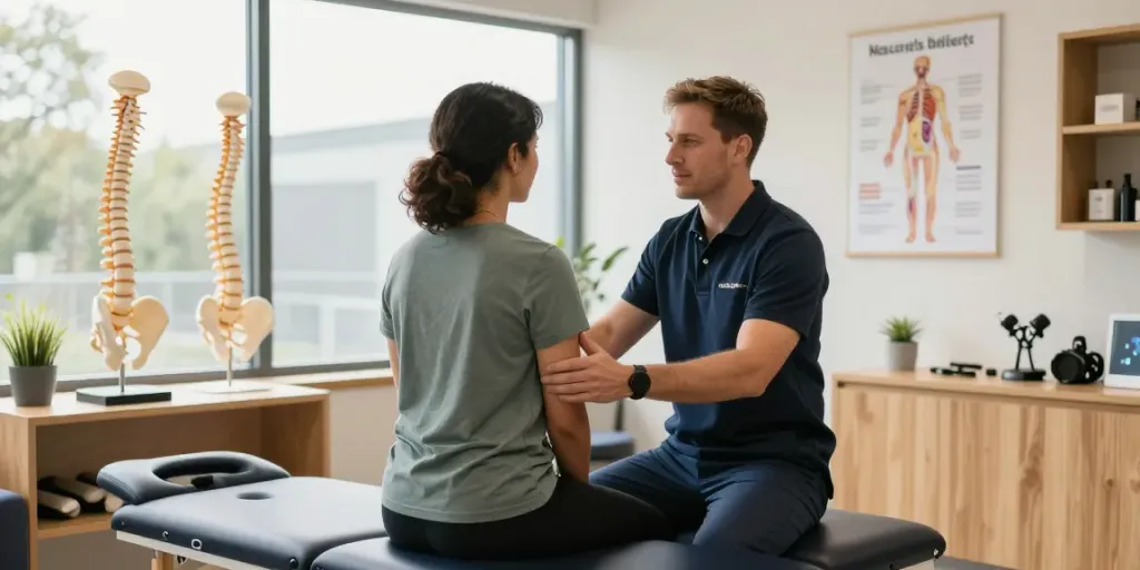Chiropractor Chatswood providing personalized care in a modern clinic environment.