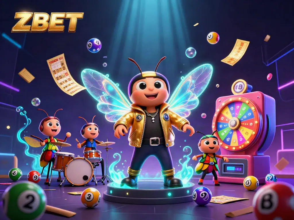 Experience thrilling moments at ZBET as you enjoy a lively digital casino scene filled with vibrant games and characters.