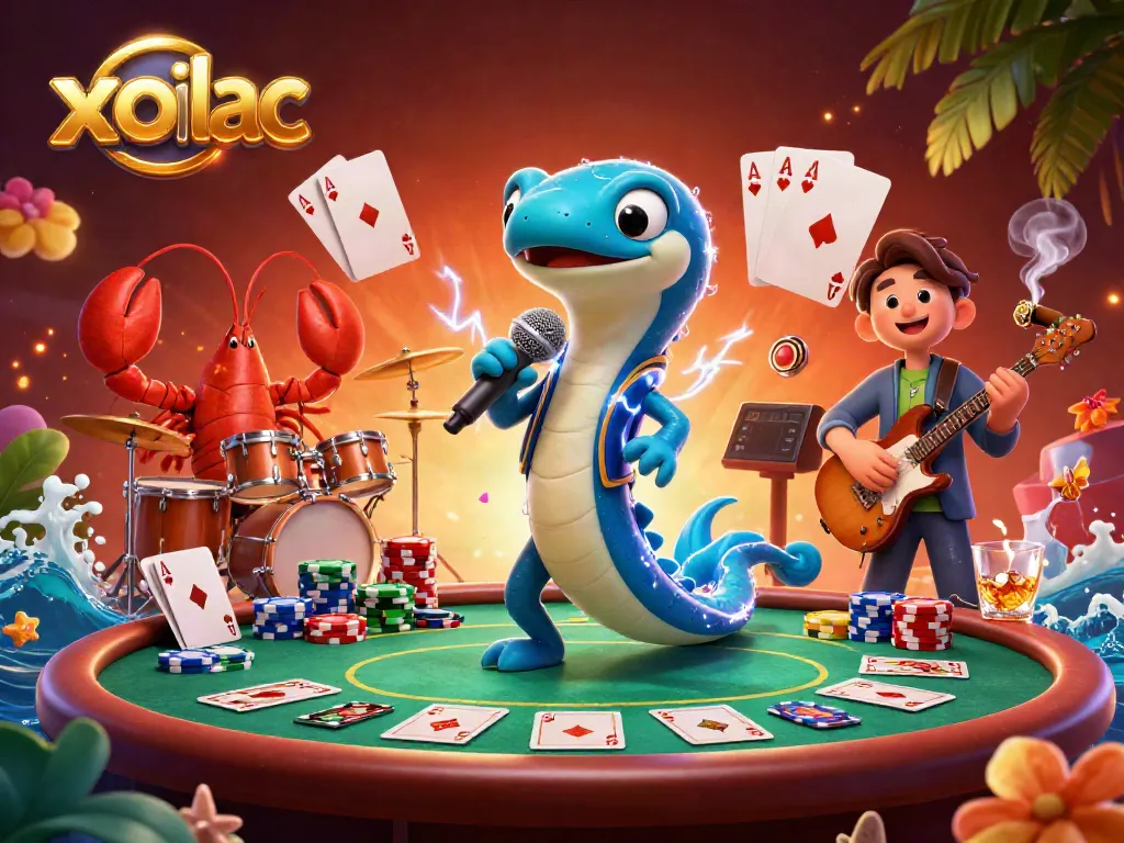 Xoilac offers an electrifying underwater casino experience featuring a DJ electric eel.