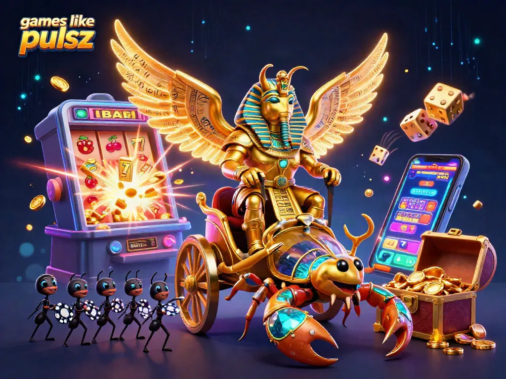 Play exciting games like pulsz with dynamic casino elements and vibrant 3D characters.