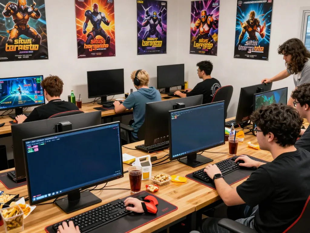 Situs hargatoto players actively engaged in an online gaming environment.