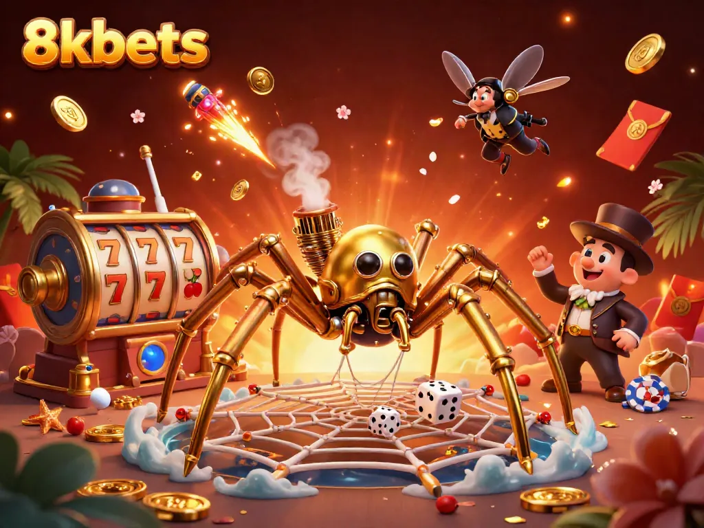 Engage in thrilling gameplay with 8xbets and experience the excitement of jackpots in a vibrant casino setting.
