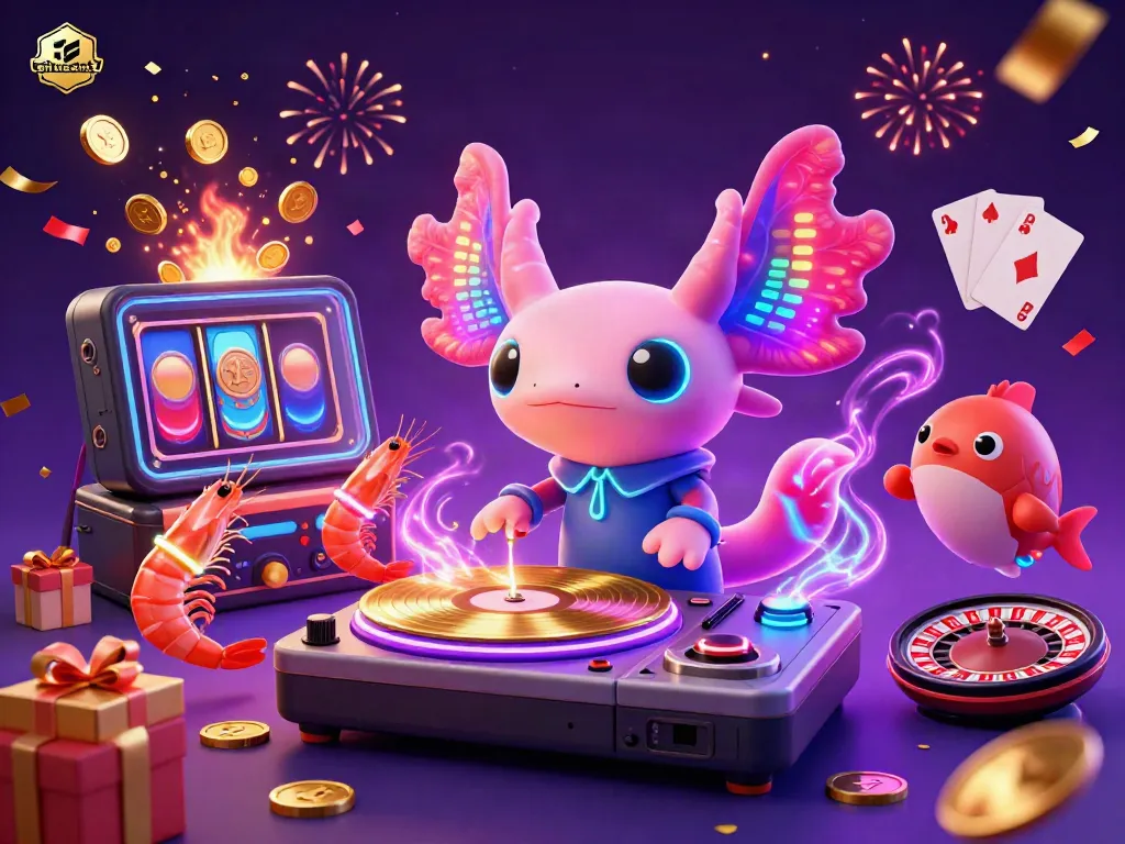 Celebrate big wins on situs slot with vibrant 3D characters and casino elements.