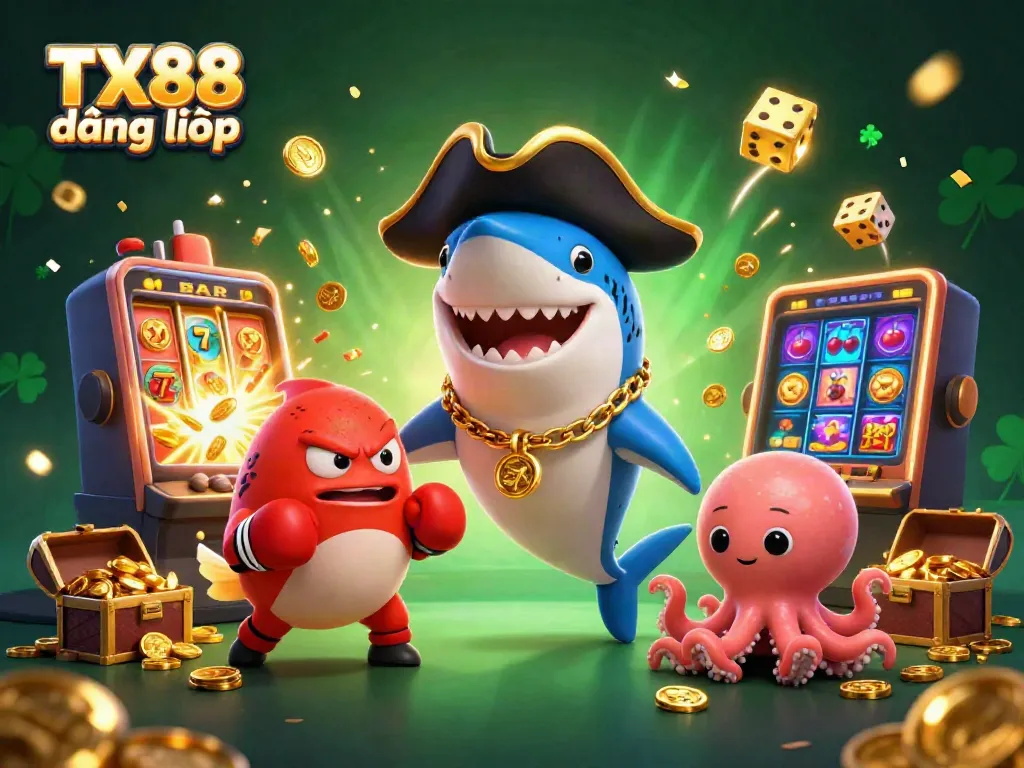 Engage with TX88 đăng nhập in a vibrant casino atmosphere featuring dynamic characters and exciting game elements.