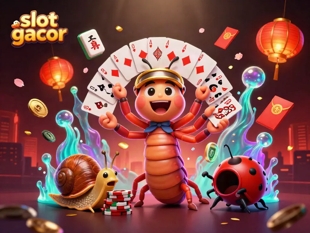 Engage in thrilling slot gacor gameplay with exciting characters and vibrant casino elements.