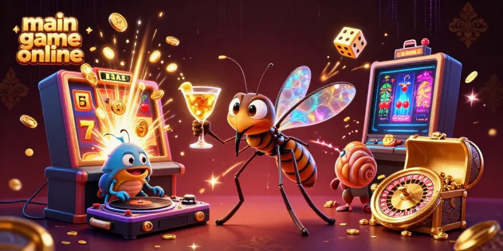 Engage with exciting main game online experiences featuring iconic characters and vibrant casino elements.