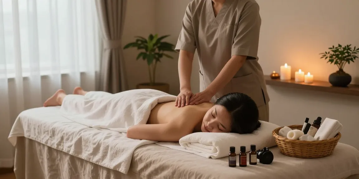 Experience a rejuvenating 의정부출장마사지 in a tranquil massage therapy room with soothing ambiance.