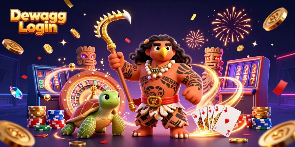 Engage with Dewagg Login at a vibrant online casino, featuring dynamic gaming elements.