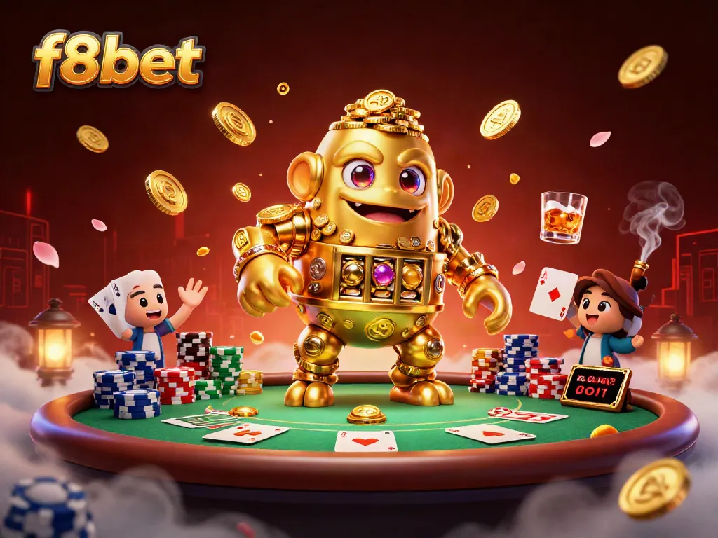 Experience thrilling wins with f8bet's captivating gaming journey featuring ancient coin golem and poker elements.